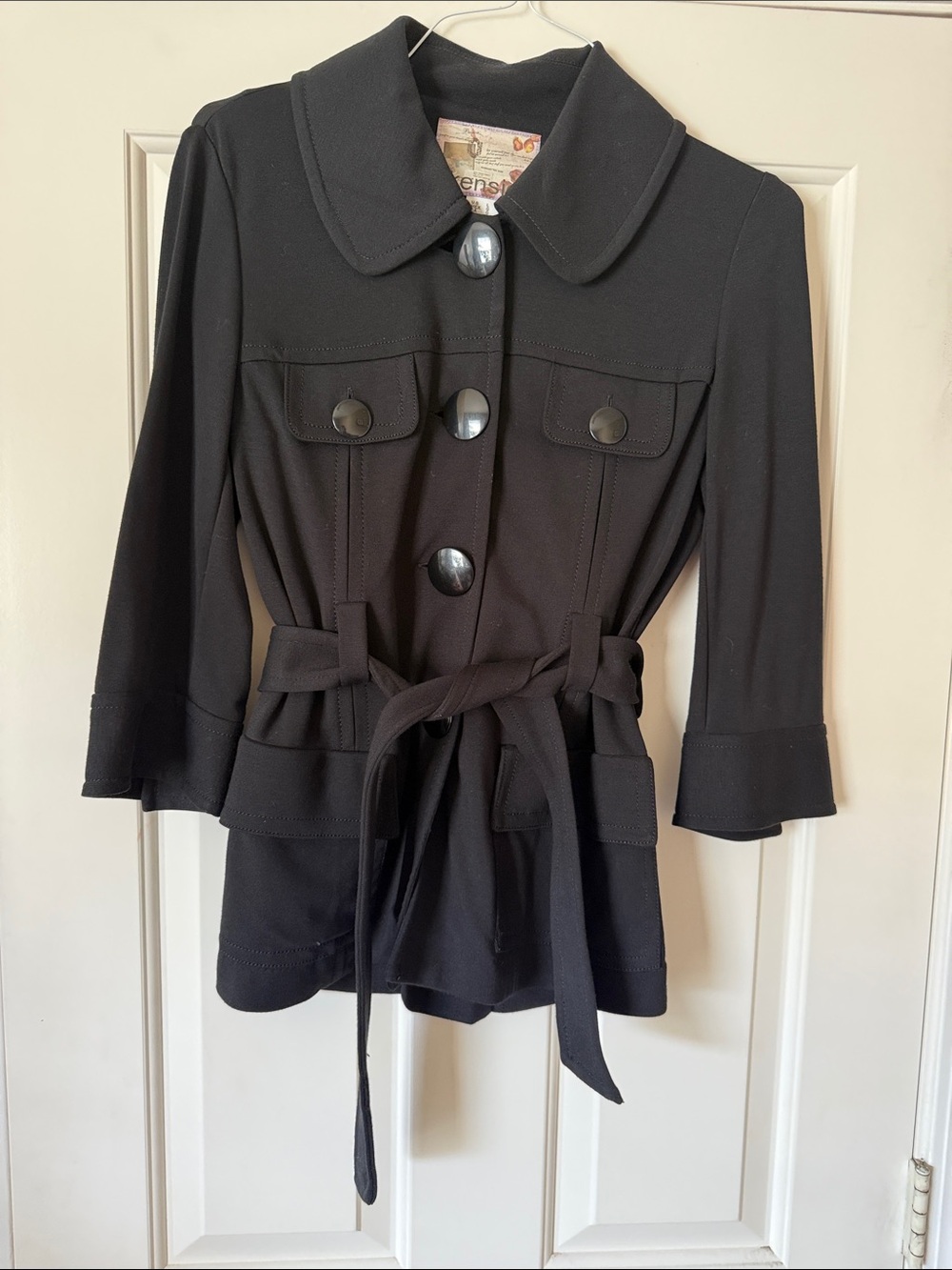 Women’s Black Belted Jacket